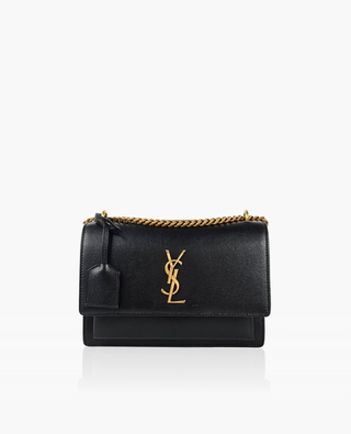 Saint Laurent Sunset Medium Black GHW