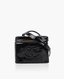 Chanel Vintage Cosmetic Pouch Large Black Patent