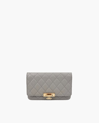 Chanel Golden Class WOC Caviar Gray CHW