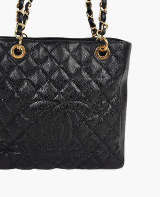 Chanel PST Caviar Black GHW