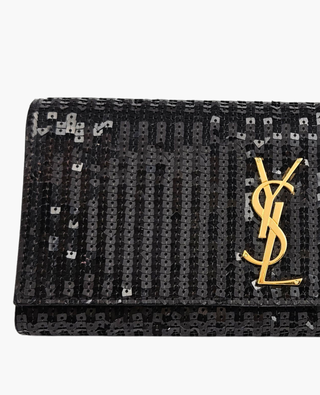 Saint Laurent Cassandre Clutch Sequins GHW