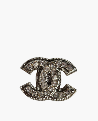 Chanel CC Earrings Stones SHW