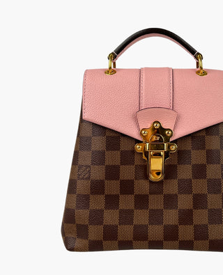 Louis Vuitton Clapton Damier Ebene Rose Ballerine