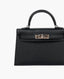 Hermès Mini Kelly 20 Black Epsom Sellier PHW