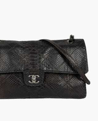 Chanel Timeless Single Flap Python SHW
