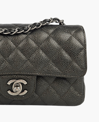 Chanel Timeless Mini Rectangular Caviar Charcoal RHW