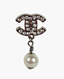 Chanel CC Pearl Drop Earrings SHW