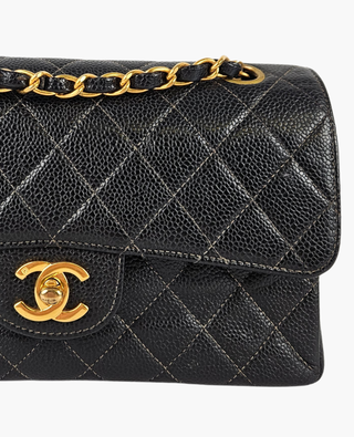 Chanel Timeless Small Vintage Caviar Black GHW 24k
