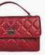 Chanel Trendy Pouch Lambskin Burgundy RHW