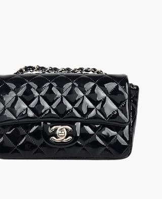 Chanel Mini Rectangular Patent Black SHW