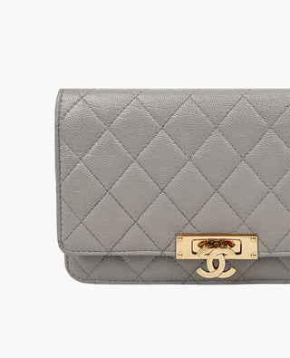 Chanel Golden Class WOC Caviar Gray CHW