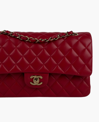 Chanel Timeless Medium Lambskin Dark Red GHW