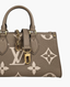 Louis Vuitton OntheGo East West Bicolour Monogram Empreinte Leather