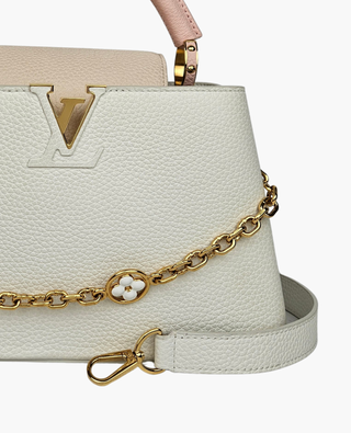 Louis Vuitton Capucines BB Snow White / Quartz White / Jasmine Pink GHW