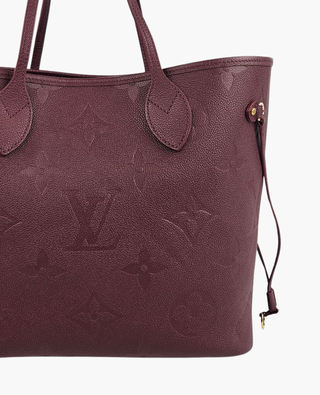 Louis Vuitton Neverfull MM Empreinte Leather Grenat