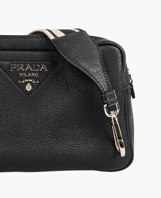 Prada Vitello Camera Bag Black