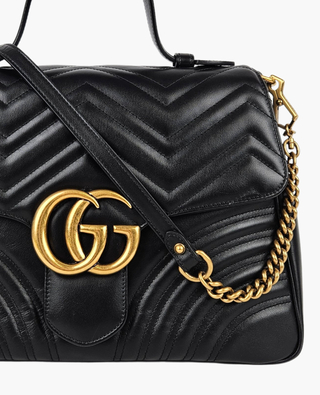 Gucci GG Marmont Medium Top Handle Black