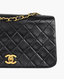 Chanel Vintage Full Flap Small Lambskin Black GHW 24k