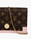 Louis Vuitton Flore Chain Wallet Rose Ballerine Monogram