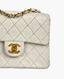 Chanel Mini Square Vintage Lambskin White GHW 24k