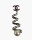 Chanel CC Earrings Spiral SHW