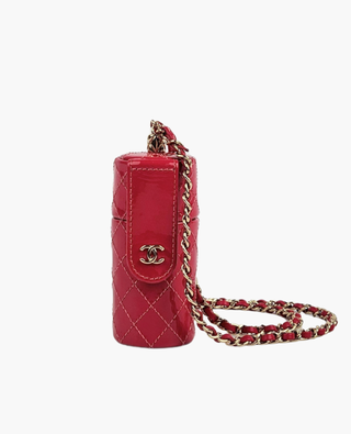 Chanel Lipstick Case Patent Calfskin Fuchsia LGHW