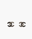 Chanel CC Small Earring Black Stones SHW