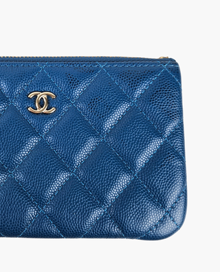 Chanel Mini O-Case  Navy Blue Caviar CHW