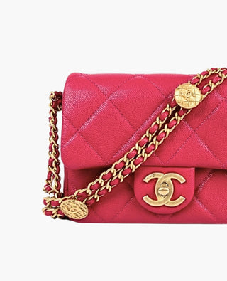 Chanel 2022 Mini Twist Your Buttons Flap Bag Pink