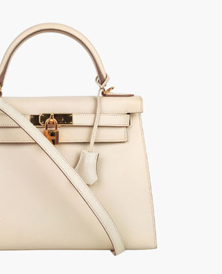 Hermès Kelly 28 Sellier Epsom Craie GHW