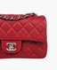Chanel Mini Rectangular Lambskin Dark Red SHW