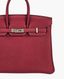Hermès Birkin 25 Togo Rouge Grenat BPHW