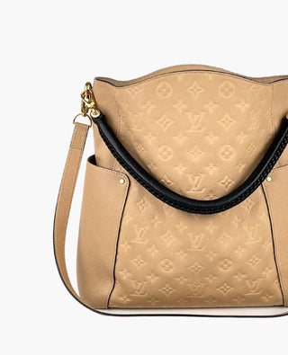 Louis Vuitton Bagatelle Empreinte Leather Beige