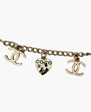 Chanel Coco Mark Blanco Metal Bracelet