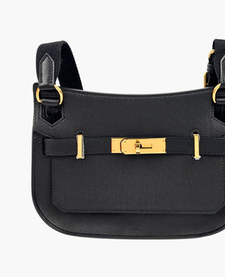 Hermès Mini Jypsiere Black Evergrain GHW