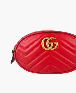 Gucci Marmont Red Belt Bag