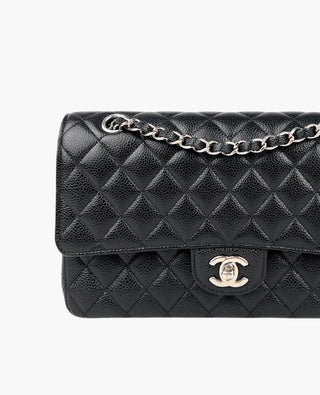 Chanel Timeless Medium Black Caviar SHW