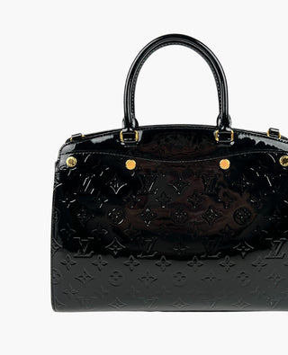 Louis Vuitton Black Monogram Vernis Brea MM