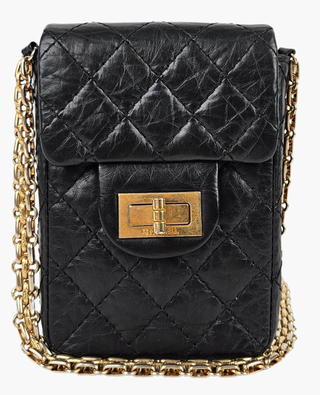 Chanel Reissue 2.55 Flap Pouch Black GHW