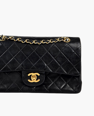 Chanel Timeless Vintage Small Black Lambskin GHW 24k