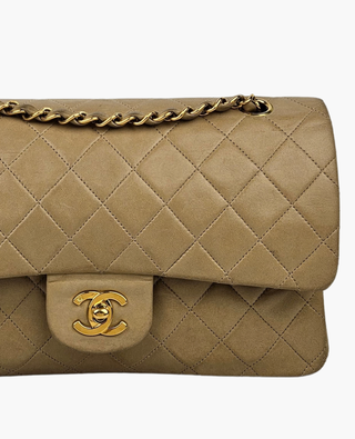 Chanel Timeless Vintage Medium Lambskin Beige GHW 24k