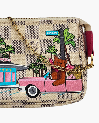 Louis Vuitton Mini Pochette Accessories Damier Azur Vivienne Hollywood Drive