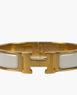 Hermes Clic White GHW PM