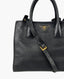 Prada Vittelo Daino Tote Bag Black