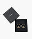 Chanel CC Round Leather Chain Earrings SHW