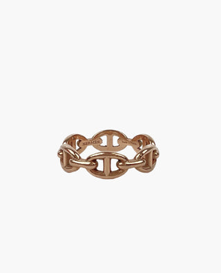 Hermès Chaine D'ancre Enchainee Ring Small Model Rose Gold