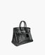 Hermès Birkin 25 Matte Crocodile Niloticus Black PHW