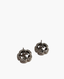 Chanel CC Earrings Camellia Stones SHW
