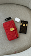 Louis Vuitton Troca PM Lambskin Damier Quilt Rose