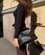 Chanel V-Stitch Chevron Black Calfskin BGHW